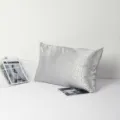 Housse de Coussin en Soie Artificielle Imprimé Léopard Argenté Linge de Lit Moderne Minimaliste - Imprimé Léopard Argenté / Taie d'oreiller en satin 51*66 cm Standard US (20*26 pouces)