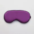 Masque de sommeil en satin violet masque des yeux occultant respirant pour detente - Violet