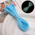 4mm hellblaue leuchtende Nylon-Fallschirmschnur für DIY handgemachte Armbänder Zubehör - Ca. 4mm 2M/Tasche / Blau