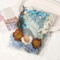 DIY μπουκέτο αποξηραμένων λουλουδιών πακέτο υλικών αθάνατα λουλούδια για χειροποίητη διακόσμηση - Μπλε Σειρά / Μία Τσάντα