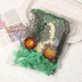 Πακέτο υλικών DIY αποξηραμένων ανθέων χρωματιστά μεικτά για διακόσμηση χειροτεχνίας - Αποχρώσεις του πράσινου / Μία Τσάντα