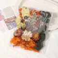 Αποξηραμένα λουλούδια DIY συσκευασία υλικών διατηρημένα λουλούδια πολύχρωμα αξεσουάρ - Πορτοκαλί Σειρά / Μία Τσάντα