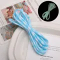 4mm leuchtendes Nylon Paracord 7 Stränge im Dunkeln leuchtende Kordel für DIY Armbänder - Ca. 4mm 2M/Tasche / Blau und Weiß