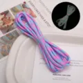 Rosa blaue gesprenkelte 4mm 7 Kern Leucht Paracord DIY Armband Schlüsselanhänger Zubehör - Ca. 4mm 2M/Tasche / Rosenblau