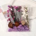 Bunte getrocknete Blumen DIY konservierte Blumen Materialpackung handgefertigtes Zubehör - Lila Serie / Eine Tasche
