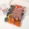 Trockenblumen Strauch DIY konservierte Blumen Materialpaket bunt gemischtes Zubehör - Fester Orangegelber Stil / Eine Tasche
