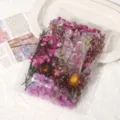 Bunte getrocknete Blumen DIY konservierte Blumen Materialpackung Dekorationszubehör - Fester Violetter Stil / Eine Tasche