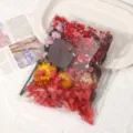 Konservierte getrocknete Blumen Materialpackung, bunte DIY Blumensträuße Dekoration Zubehör Basteln - Festes Rotgelb / Eine Tasche