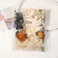 DIY Trockenblumen ewige Blume Materialpackung bunte handgemachte dekorative Zubehör. - Festes Weiß / Eine Tasche