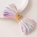 Core-spun cotton braided rope DIY handmade decorative cord colorful craft accessories - Macaron Blue