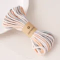 Core-spun cotton braided rope variant, multi-color DIY craft ribbon for clothing accessories. - Blue and Orange Series