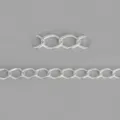 Catena in alluminio goffrata a losanga ritorta argentata fai da te catena in metallo - Catena Torta Rombo Goffrato 17mm / Placcatura in argento