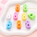 Colorful number 8 acrylic loose beads set, DIY handmade bracelet jewelry accessories. - 8 - 5 Pcs/Pack