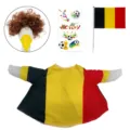 2026 World Cup Belgium flag goose costume wig sticker set for outdoor garden yard decor. - Belgium
