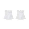 Weisse Lolita Spitzen-Handgelenkmanschetten, süsse Rüschen-Puffärmel für Cosplay Party. - Handgelenkband