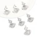 Resin house cloud metal charms DIY handmade keychain jewelry making accessories supply - Sky City / 20x26mm / Clear