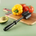 Hachoir à viande manuel en plastique pour cuisine efficace et préparation des aliments. - Noir