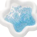 Transparent blue DIY seed beads crystal spacer beads for handmade bracelets jewelry making - 2x4mm / UV Royal Blue