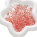 Transparent red glass seed beads for DIY handmade bracelets necklaces jewelry making - 2x4mm / UV Coral Red