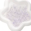 Transparent purple chameleon glass seed beads UFO shape spacer beads for DIY jewelry making. - 2x4mm / Purple Tones