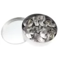 Kit d'emporte-pièces chiffres en acier inoxydable avec boîte de rangement pour pâtisserie. - Kit de 9 pièces chiffres en boîte métallique