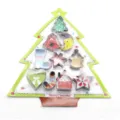 Christmas stainless steel cookie cutter set 10 pieces baking mold tree packaging tool - 10-Piece Christmas Tree Set with Blister Card Packaging