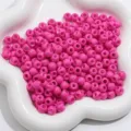 Perles en acrylique rose vif pour la fabrication de bracelets et bijoux artisanaux DIY - Grand Paquet / 1000 Pièces/Paquet / Rose rouge