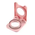 Joli moule rose de presse-sandwich et coupe-pain avec forme d'oreilles de chat pour toast pain. - Découpeur de Sandwich Rond / Rose