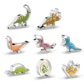 Variante d'emporte-pièce dinosaure, joli set de moule à pâtisserie en inox pour cuisine DIY. - Série monde des dinosaures (boîte couleur)