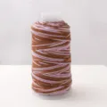 Hand-twisted cotton yarn gradient starry sky line with metallic gold thread DIY bracelet cord - Purple Brown Gradient