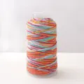 Colorful gradient DIY craft yarn spool for handmade bracelets, glittering multicolor weaving cord. - Rose Blue Gradient