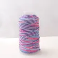 Gradient starry cotton cord with gold thread for DIY handmade bracelets and weaving. - Pink Cyan Gradient
