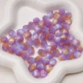 Purple orange gradient resin cat eye octagonal beads loose DIY jewelry accessories parts - Orange Purple Blue