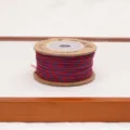 Cordino intrecciato rosso e blu, filo di cotone resistente per braccialetti di perle e artigianato. - Viola Imperiale
