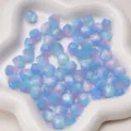 Resin gradient cat eye octagonal loose beads for DIY jewelry making and bracelet accessories - Pink Cyan Blue