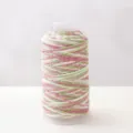 Multi-color gradient DIY handmade weaving thread with glitter for bracelets and crafts. - Green Pink Gradient