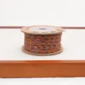 Bobina di corda intrecciata colorata filo di cotone fatto a mano per braccialetti cordoncino - Colore Originale