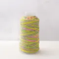 Gradient metallic craft thread for DIY handmade bracelets, colorful sparkling string spool. - Yellow Green Gradient