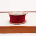 Cordino di cotone rosso per la creazione di gioielli, filo di perline per bracciali e rosari. - Borgogna