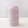 Colorful gradient cotton yarn with metallic gold thread for DIY handmade bracelets and crafts. - Pink Purple Gradient