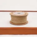 Cordino intrecciato resistente per creazione di gioielli, filo per bracciali DIY 1pz - Albicocca