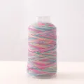 Colorful gradient starry cotton cord with gold thread, DIY handmade bracelet weaving rope SKU. - Pink Blue Gradient