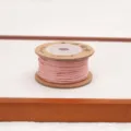 Cordino di cotone rosa ritorto a mano per braccialetti di perle buddiste fai da te. - Rosa coreano