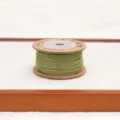 Bobina di corda in cotone verde fatta a mano per creazione di gioielli e fai da te. - Verde Tè