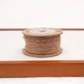 Bobina di corda di cotone intrecciata colorata per perline di gioielli e bracciali fatti a mano. - Caffè Caldo