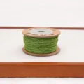 Filo di corda in cotone ritorto verde bianco per creazione di gioielli perline 1pz - Germoglio di primavera