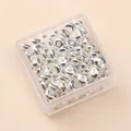 Silver plated alloy loose beads DIY bracelet jewelry making accessories spacer beads set for crafts - Wheel Beads / 25 Pieces/Pack (2x5mm) / Silver