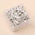 Silver alloy faceted loose beads square triangle beads DIY bracelet jewelry making accessories - Hexagon Beads