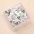 Silver alloy triangular loose beads for DIY handmade bracelets and jewelry accessories sku. - Faceted Triangle Bead