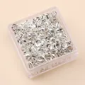 Silver plated alloy DIY beads square triangular shape for handmade jewelry making accessories - Irregular Spacer Beads